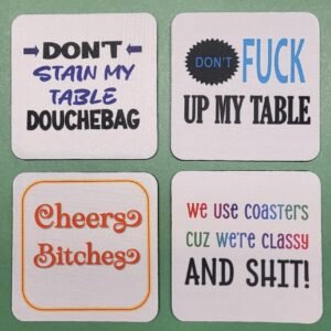 Neoprene Coasters Option 1
