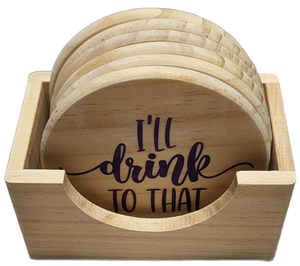 Wood Coasters - Option 2