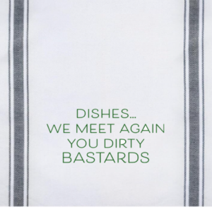 Dishes... We Meet Again You Dirty Bastards